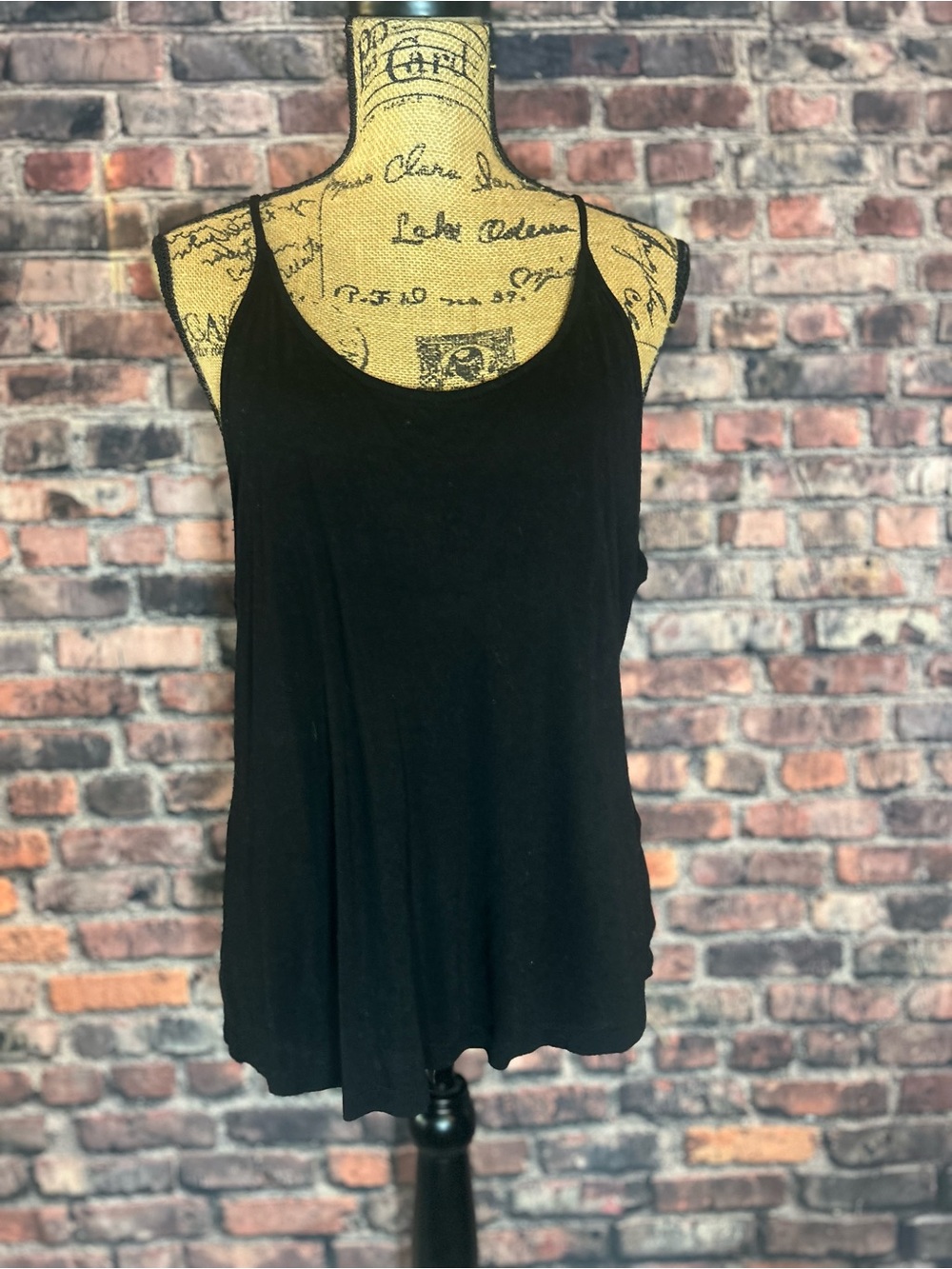 Forever 21 Black Scoop Neck Tank Top - Lightweight Strappy Layering